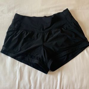 Lululemon Pace Perfect Running Athletic Shorts in Black, Size 8